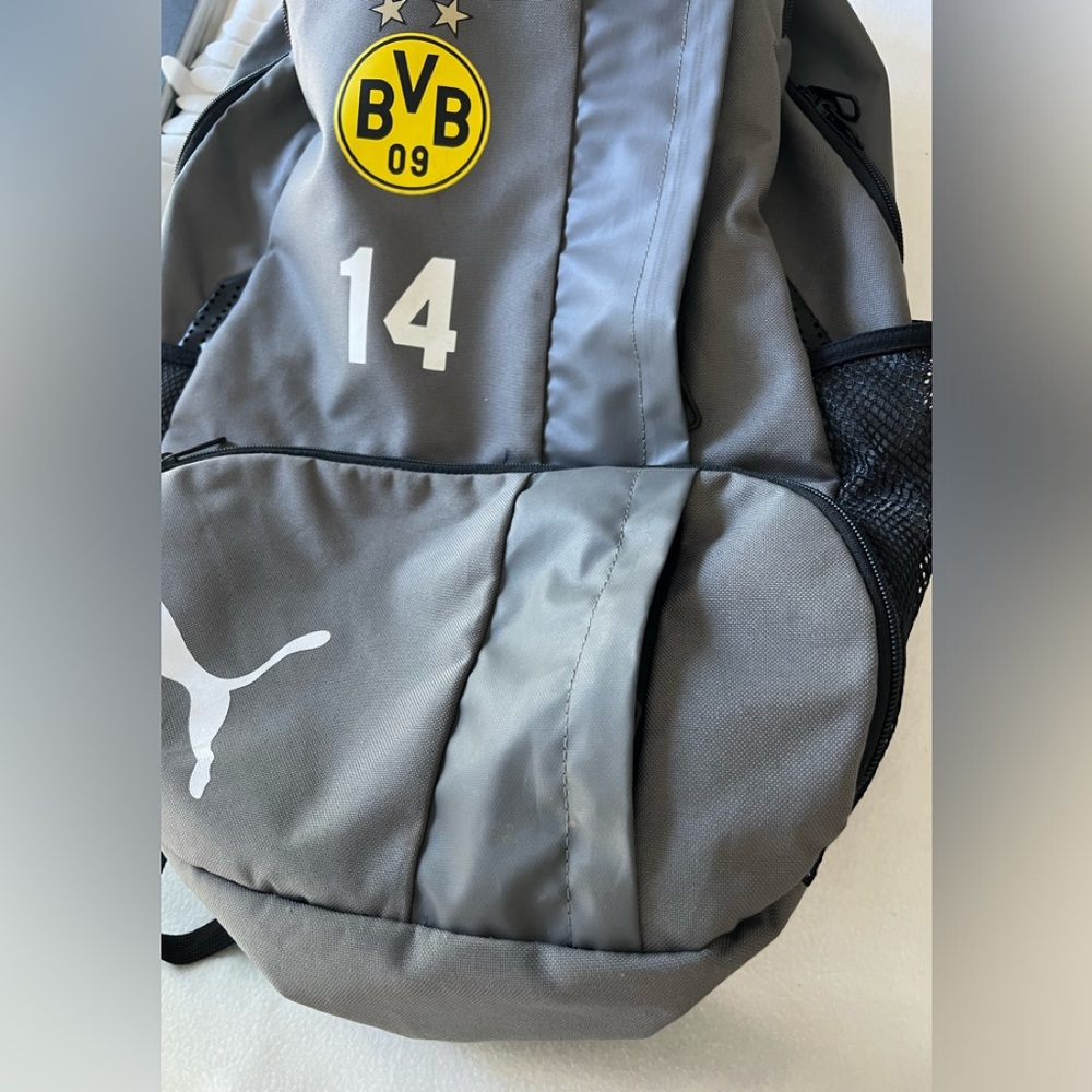 BVB puma gray soccer backpack